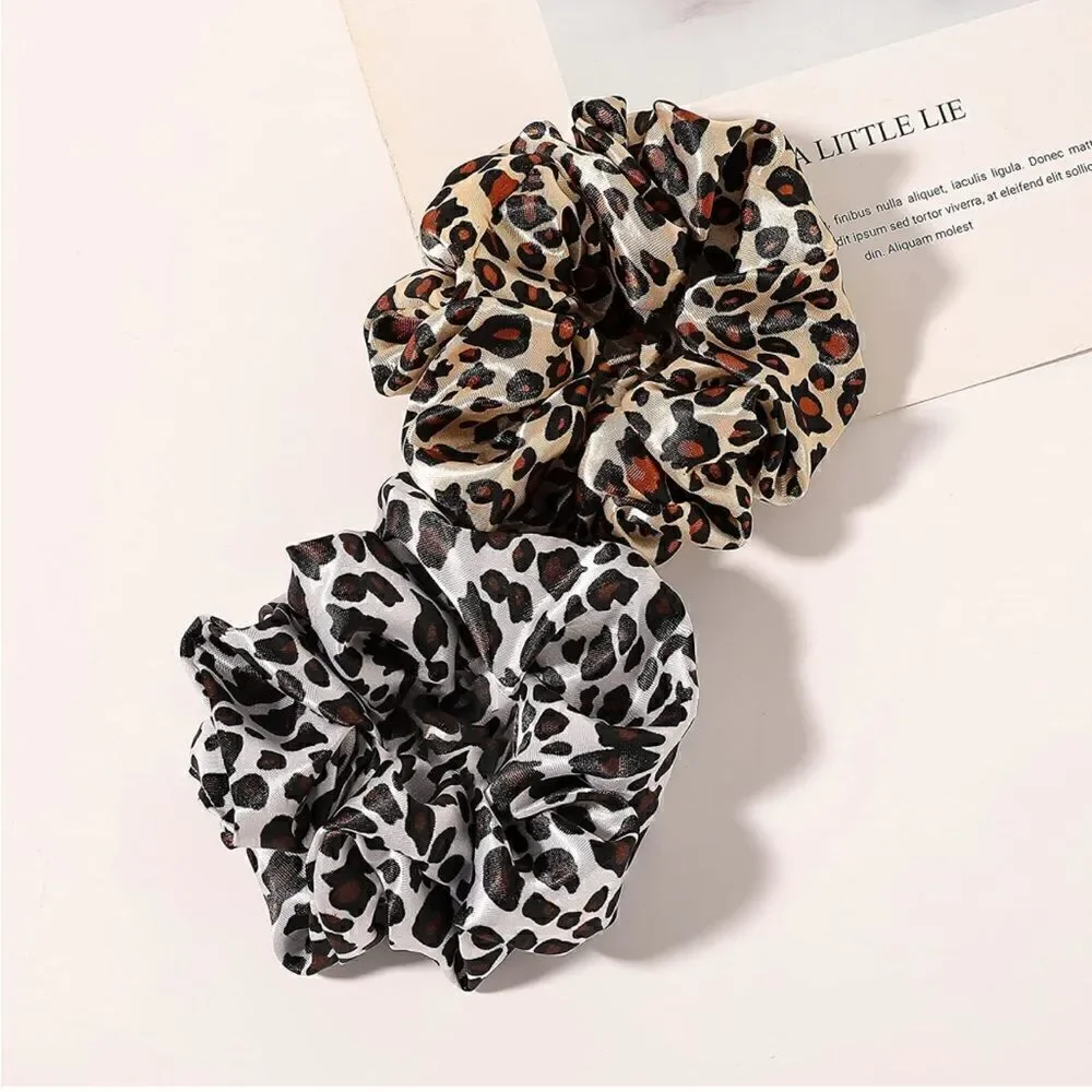 Colorful Silky Hair Scrunchies